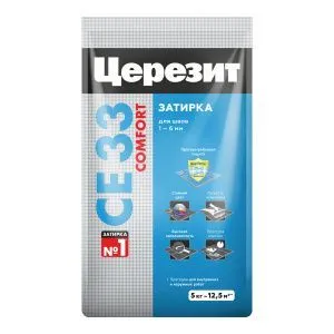 Затирка цементная Церезит CE 33 Comfort цвет белый 5кг