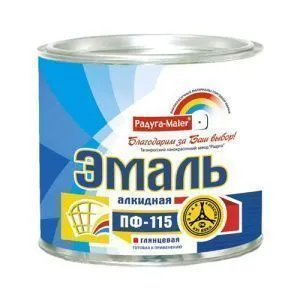 Эмаль ПФ-115 шоколадная 1,9 кг Радуга
